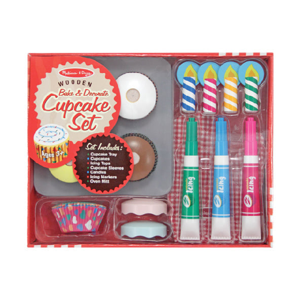 Set cupcakes de madera