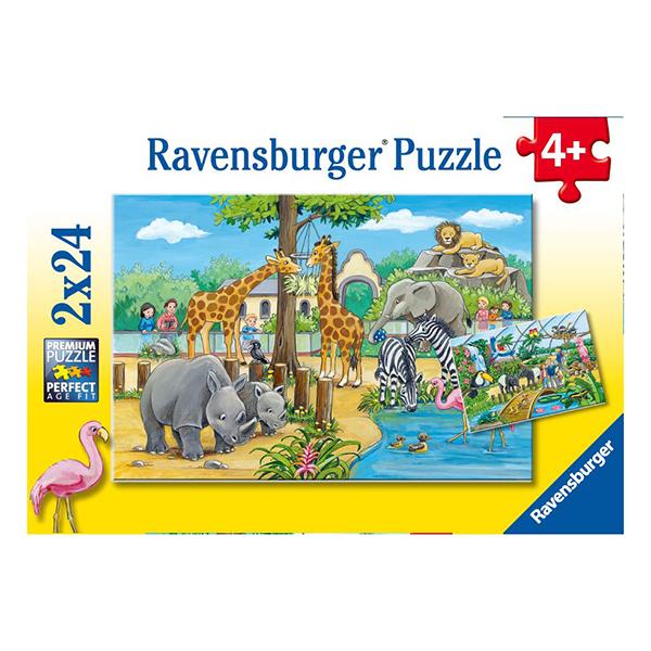 Puzzle Visita al zoológico - 2x24