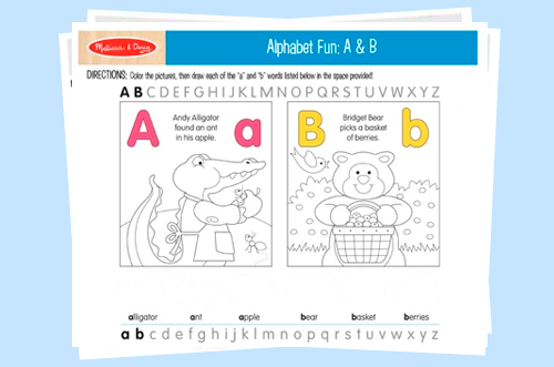 A, B, C en inglés