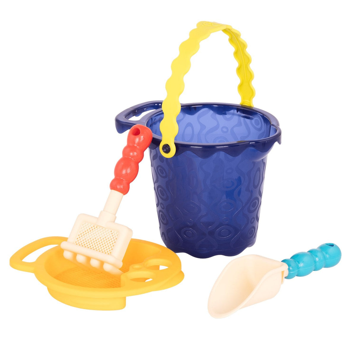Set de playa con balde y accesorios - Azul marino