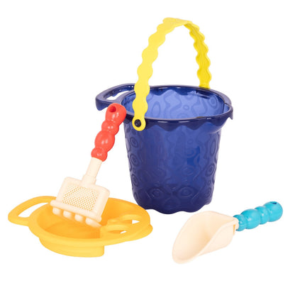Set de playa con balde y accesorios - Azul marino