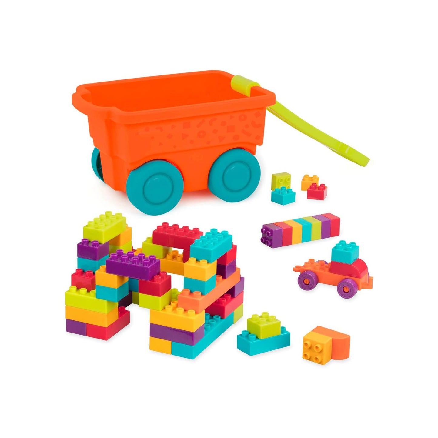 Carrito Vagón de Bloques de Construcción Locbloc