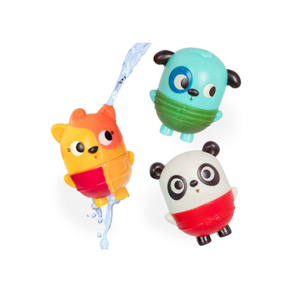 Set de juguetes de baño con chorritos de agua