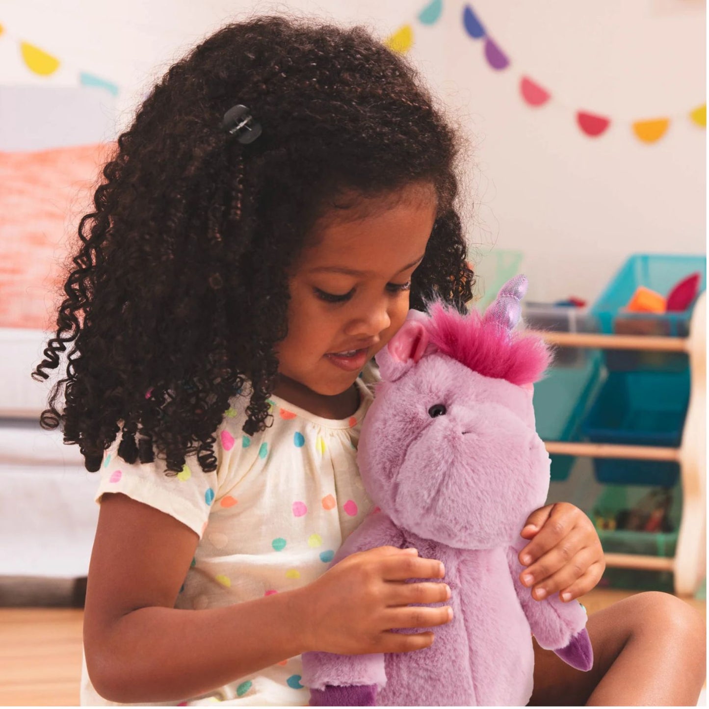 Peluche unicornio morado