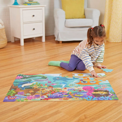 Puzzle Gigante De Piso - Bajo El Mar 48 Piezas