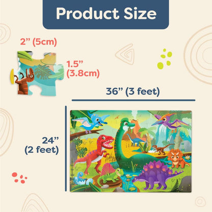 Puzzle Gigante De Piso - Dinosaurios 48 Piezas