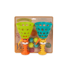 Juego de lanzar y atrapar pelotas