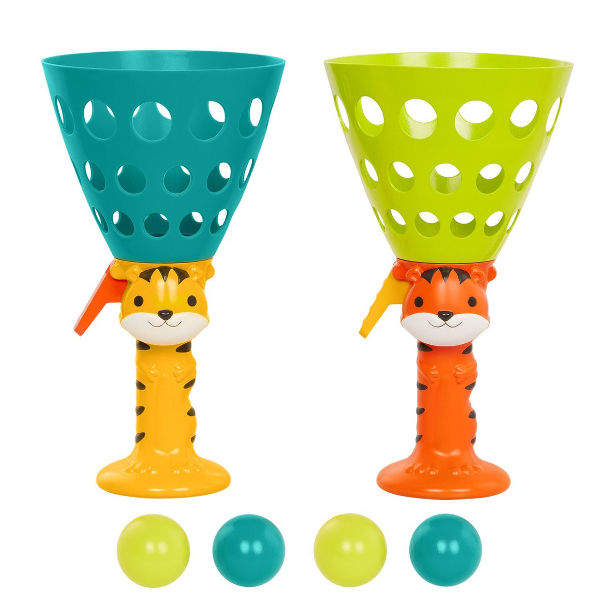 Juego de lanzar y atrapar pelotas