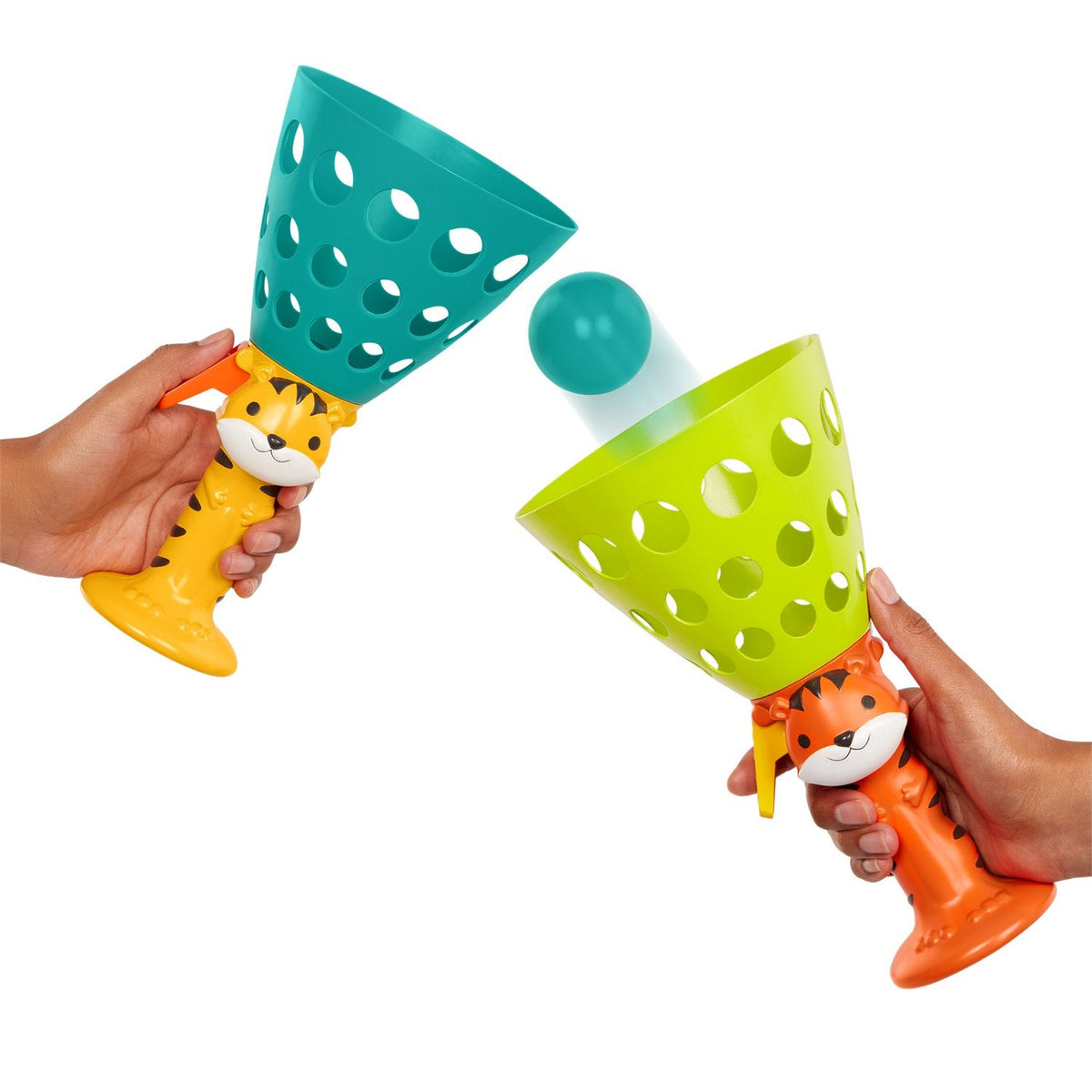 Juego de lanzar y atrapar pelotas