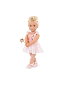 Muñeca Our Generation Lalia con vestido de hada y varita - 46 cm