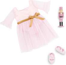 Muñeca Natasha Our Generation con vestido rosa y Cascanueces - 46 cm