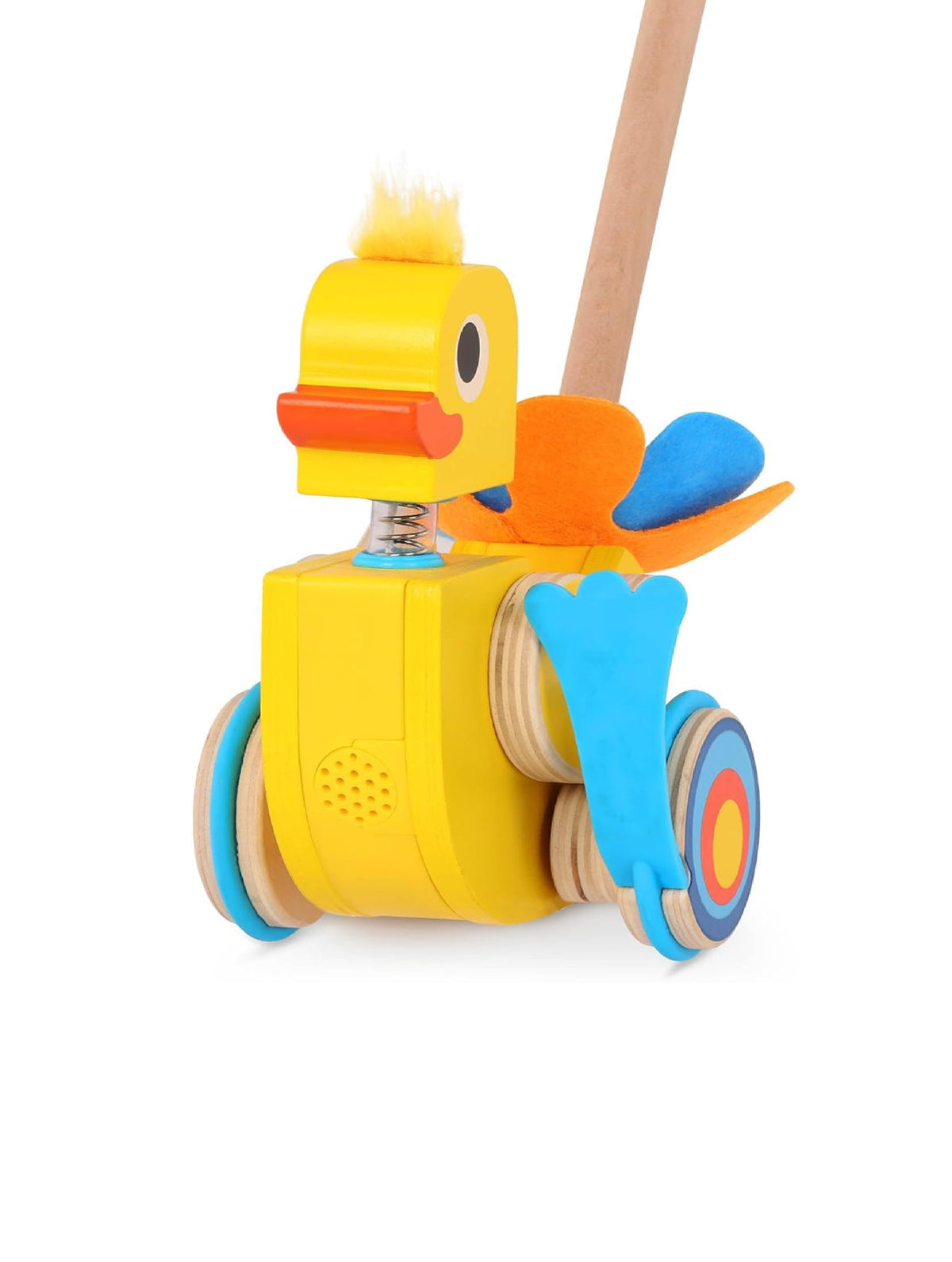 Pato De Madera Para Empujar - Con Sonido