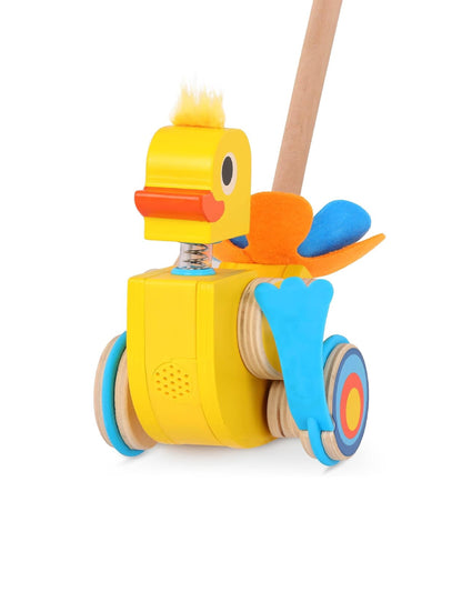 Pato De Madera Para Empujar - Con Sonido