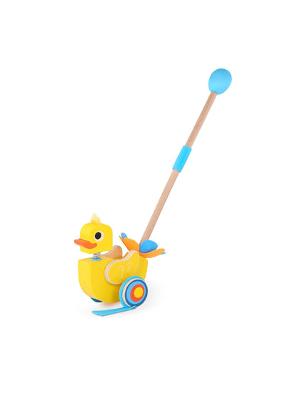 Pato De Madera Para Empujar - Con Sonido