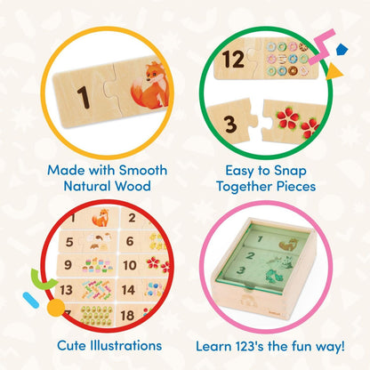 Puzzle de madera - Números