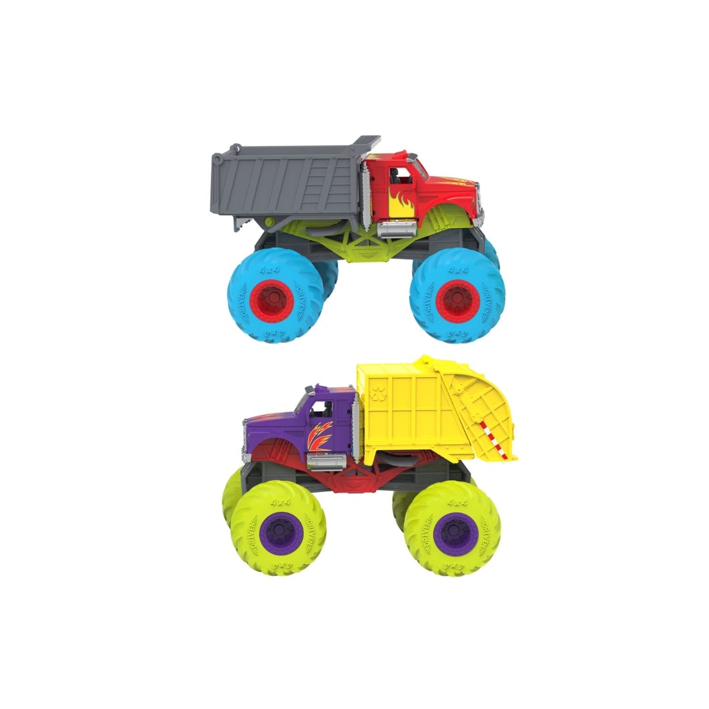 Monster Trucks de reciclaje y descarga