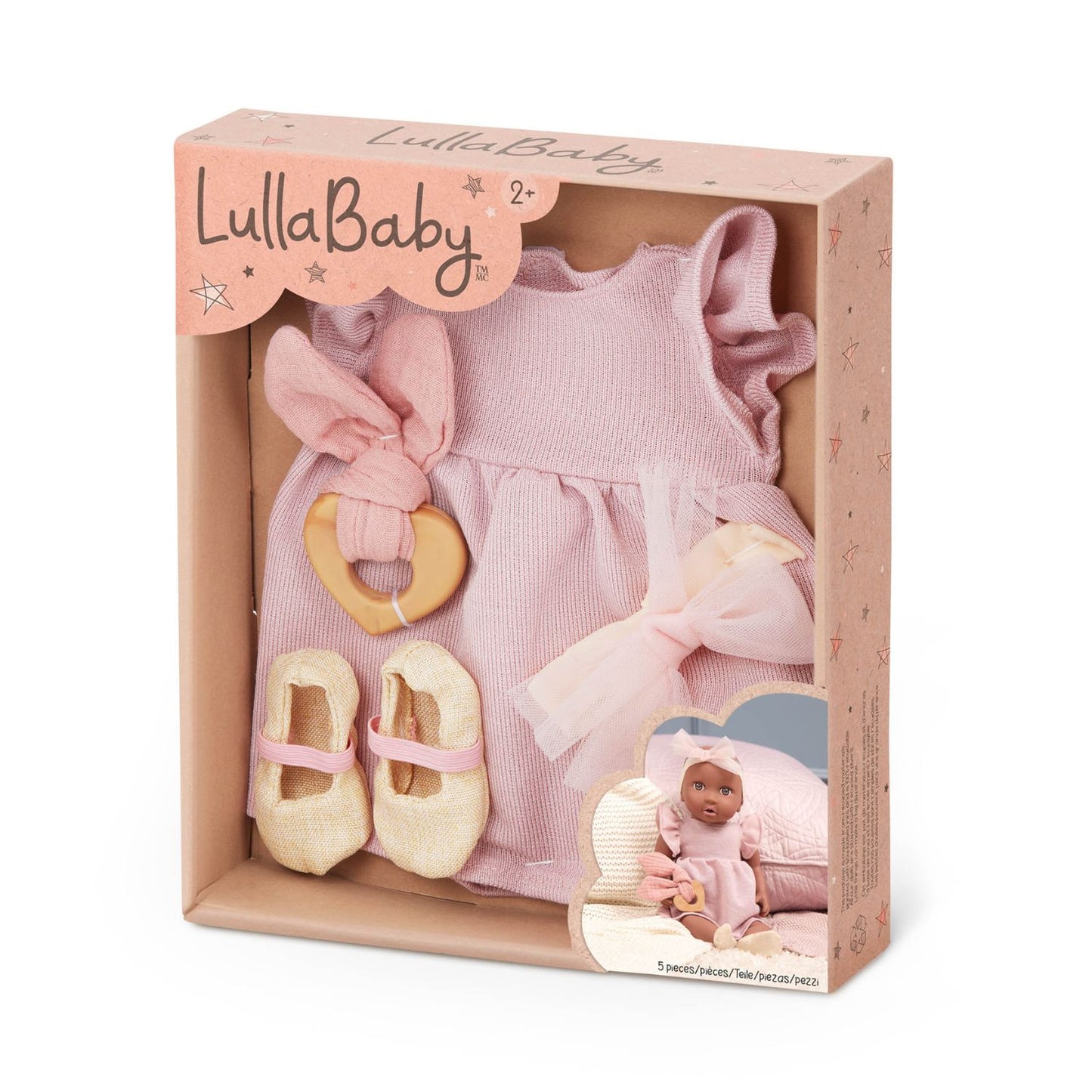 Tenida Muñeca Lullababy - Vestido Rosa