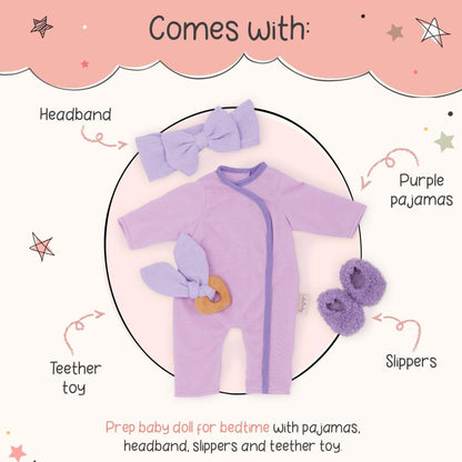 Tenida Muñeca Lullababy - Pijama Lila