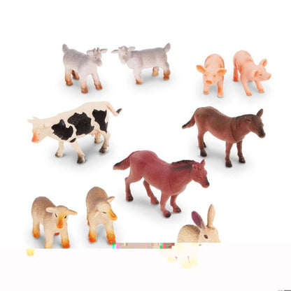 Set Animales De La Granja - 10 piezas