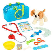 Set veterinario con perrito de peluche