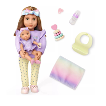 Muñecas hermanas Tory y Riley con accesorios de bebé