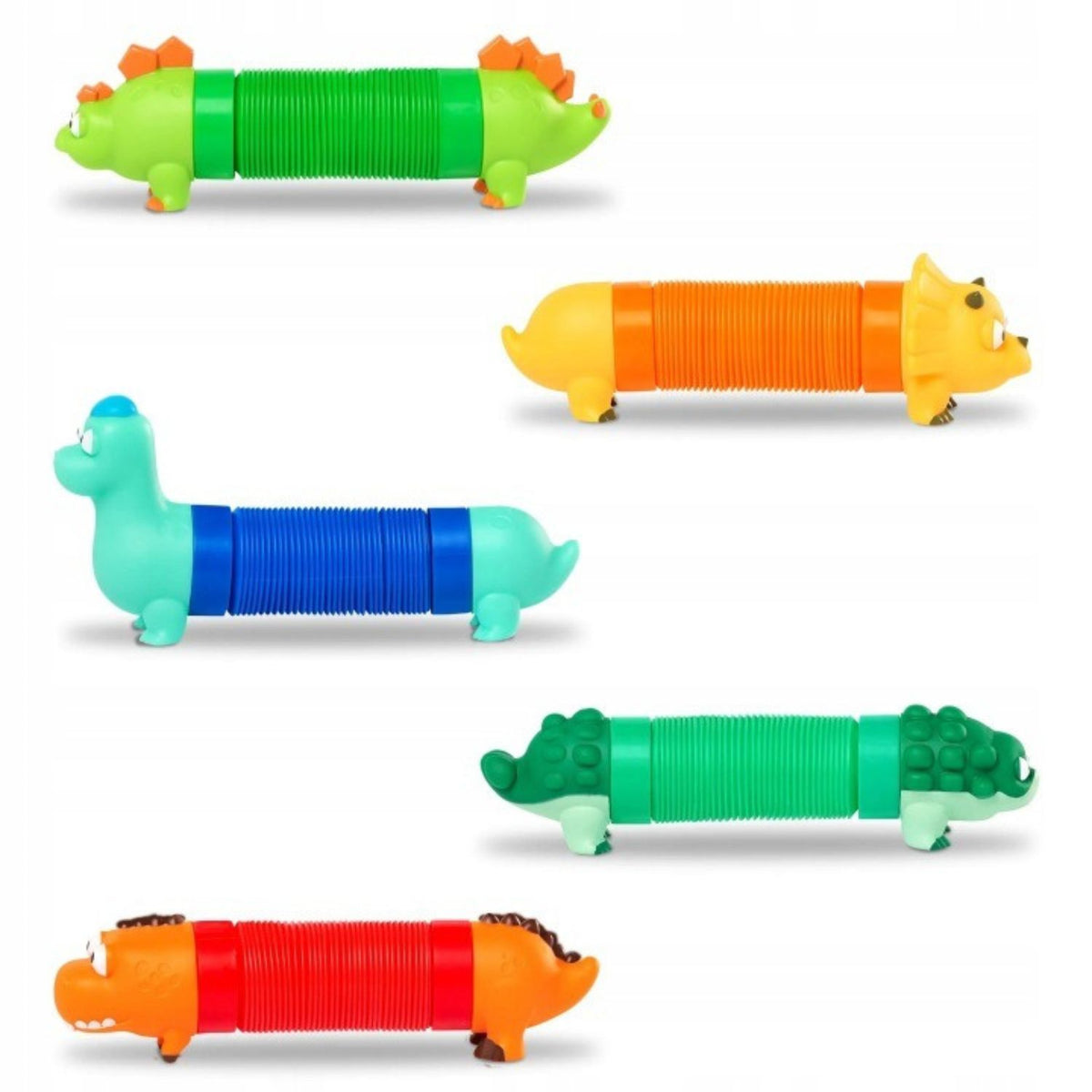 Set sensorial de tubos temáticos de dinosaurios (Mix & Match)