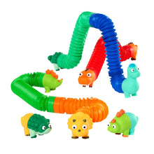 Set sensorial de tubos temáticos de dinosaurios (Mix & Match)