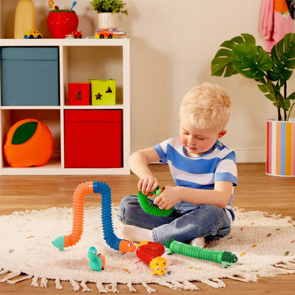 Set sensorial de tubos temáticos de dinosaurios (Mix & Match)