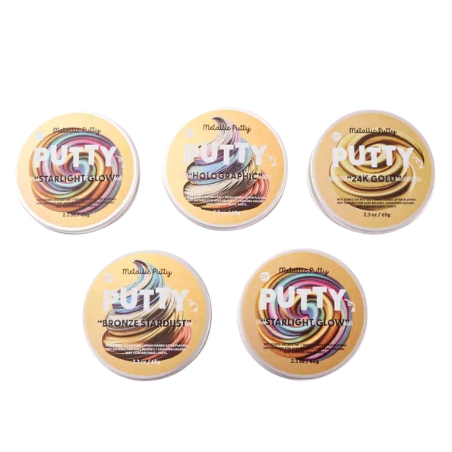 Putty Sensorial Antiestres Metalico Multicolor