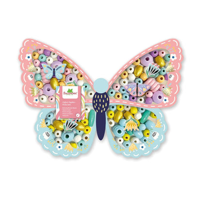 Set Cuentas de Madera - Mariposas