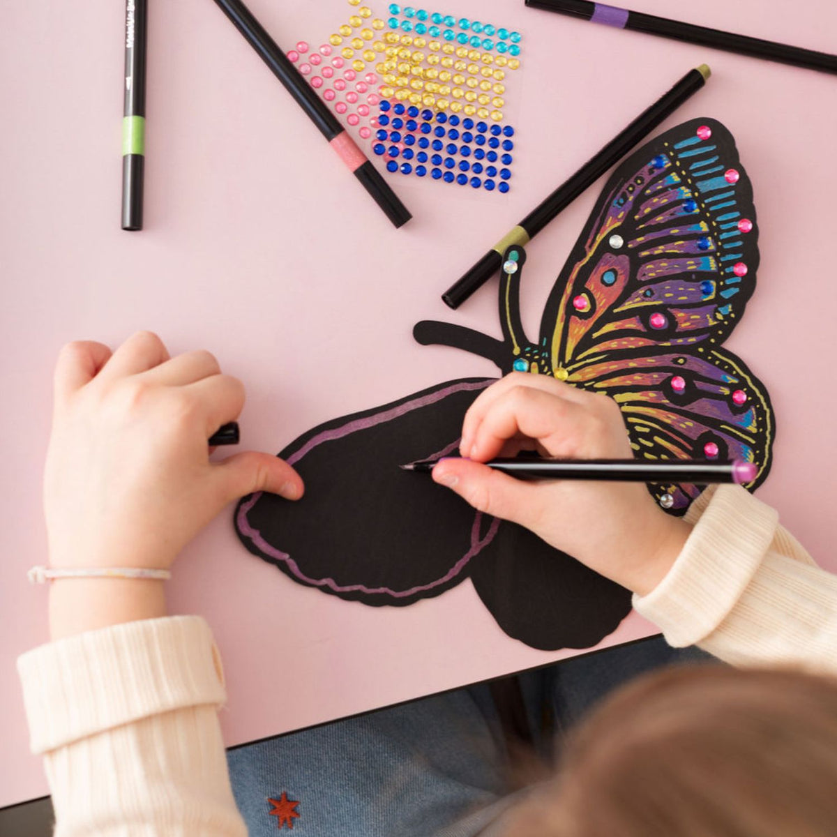 Set Arte Lápices de Colores - Mariposas
