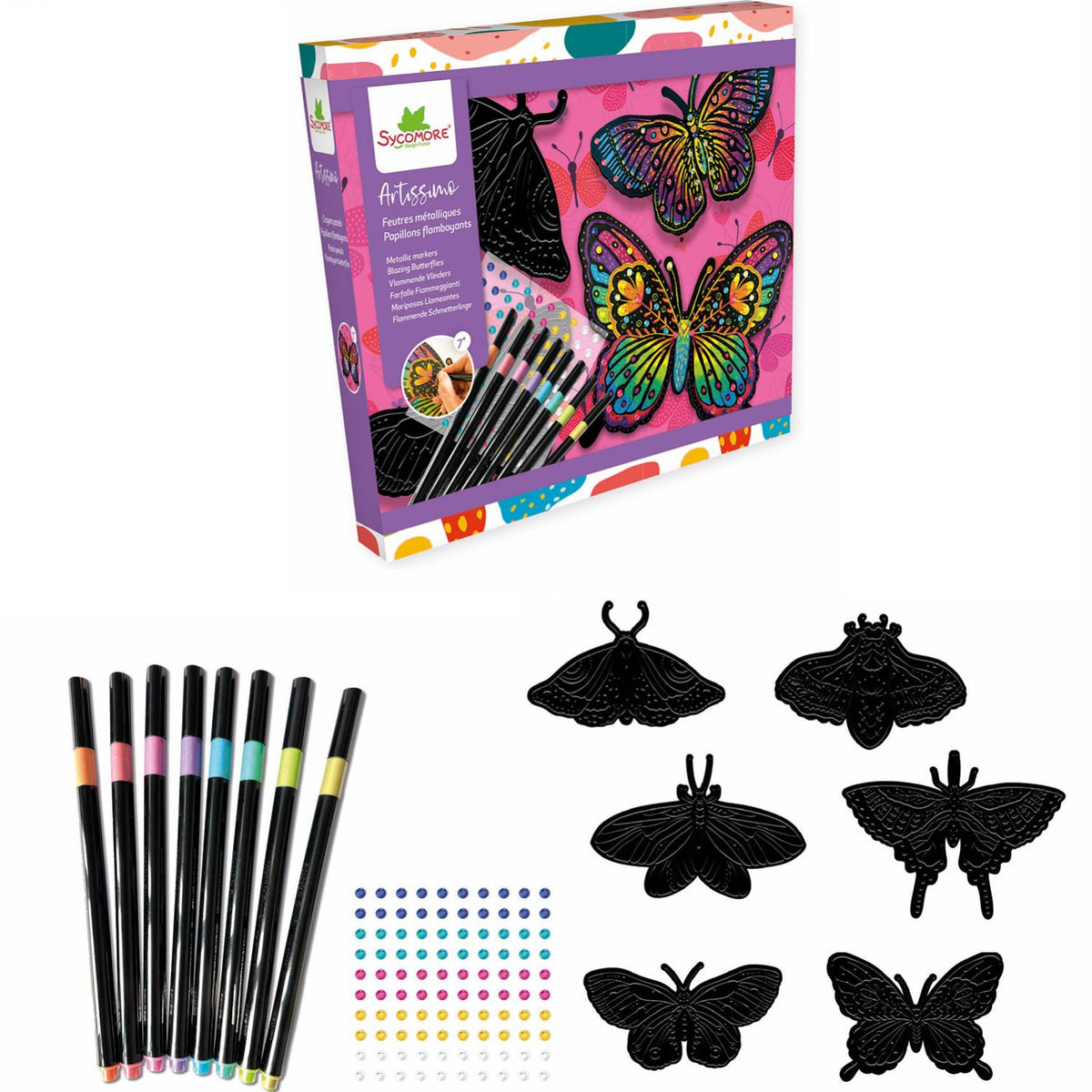 Set Arte Lápices de Colores - Mariposas