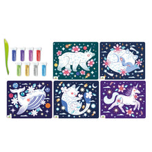 Set Arte Láminas Glitter - Animales Mágicos