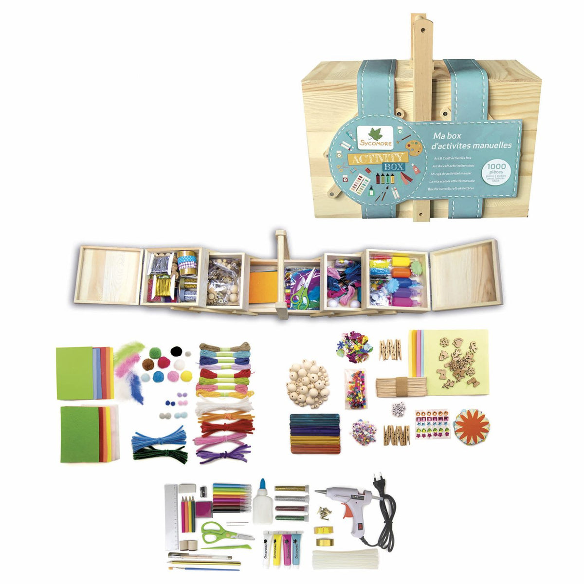 Gran Caja de Manualidades - 1000 piezas