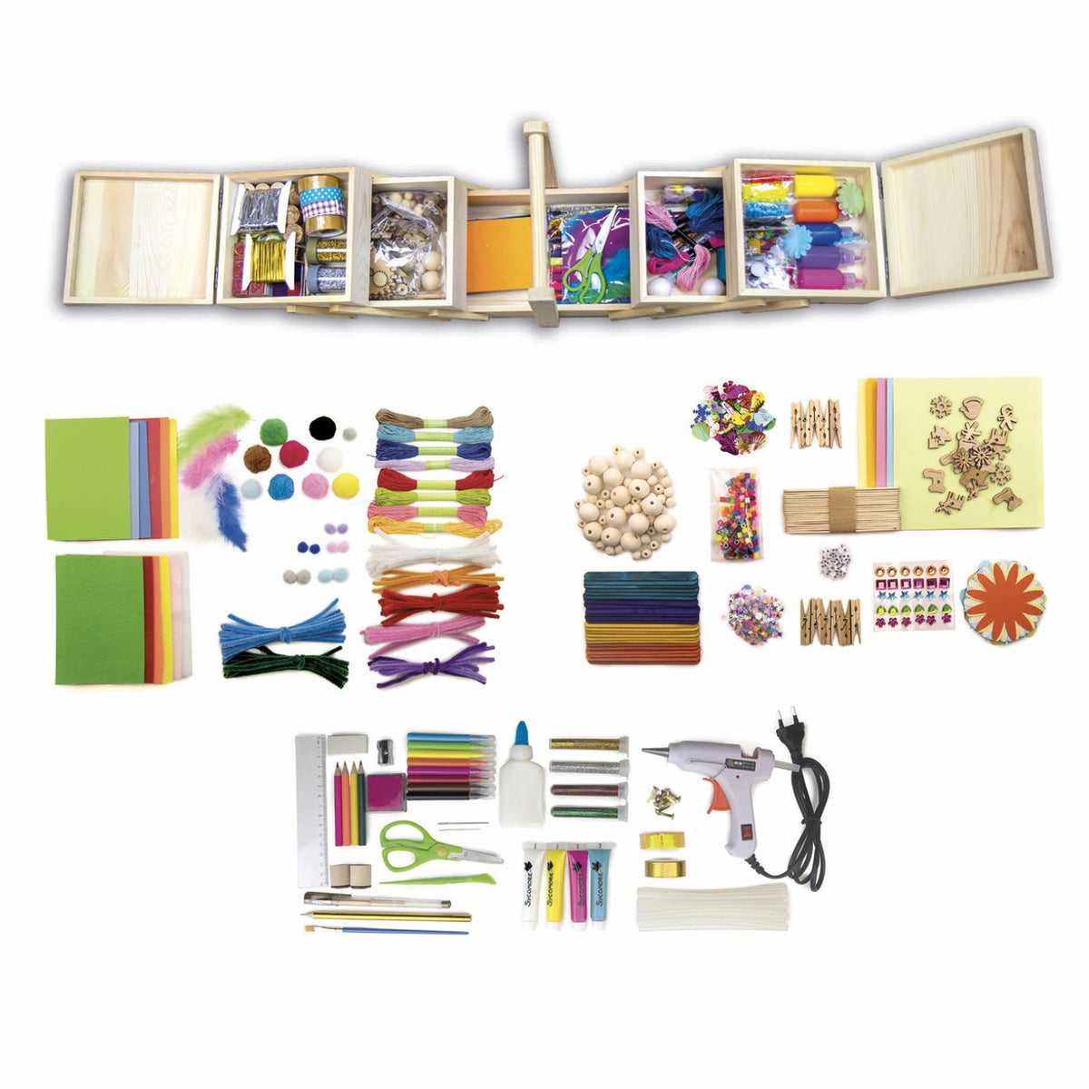 Gran Caja de Manualidades - 1000 piezas