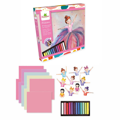 Set Arte Pastel - Bailarinas