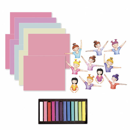 Set Arte Pastel - Bailarinas