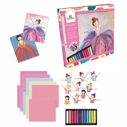 Set Arte Pastel - Bailarinas