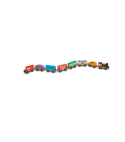 Set trenes de madera