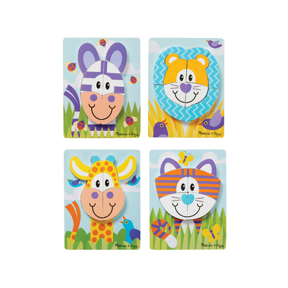Pack 4 puzzles Safari