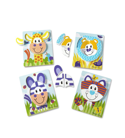 Pack 4 puzzles Safari