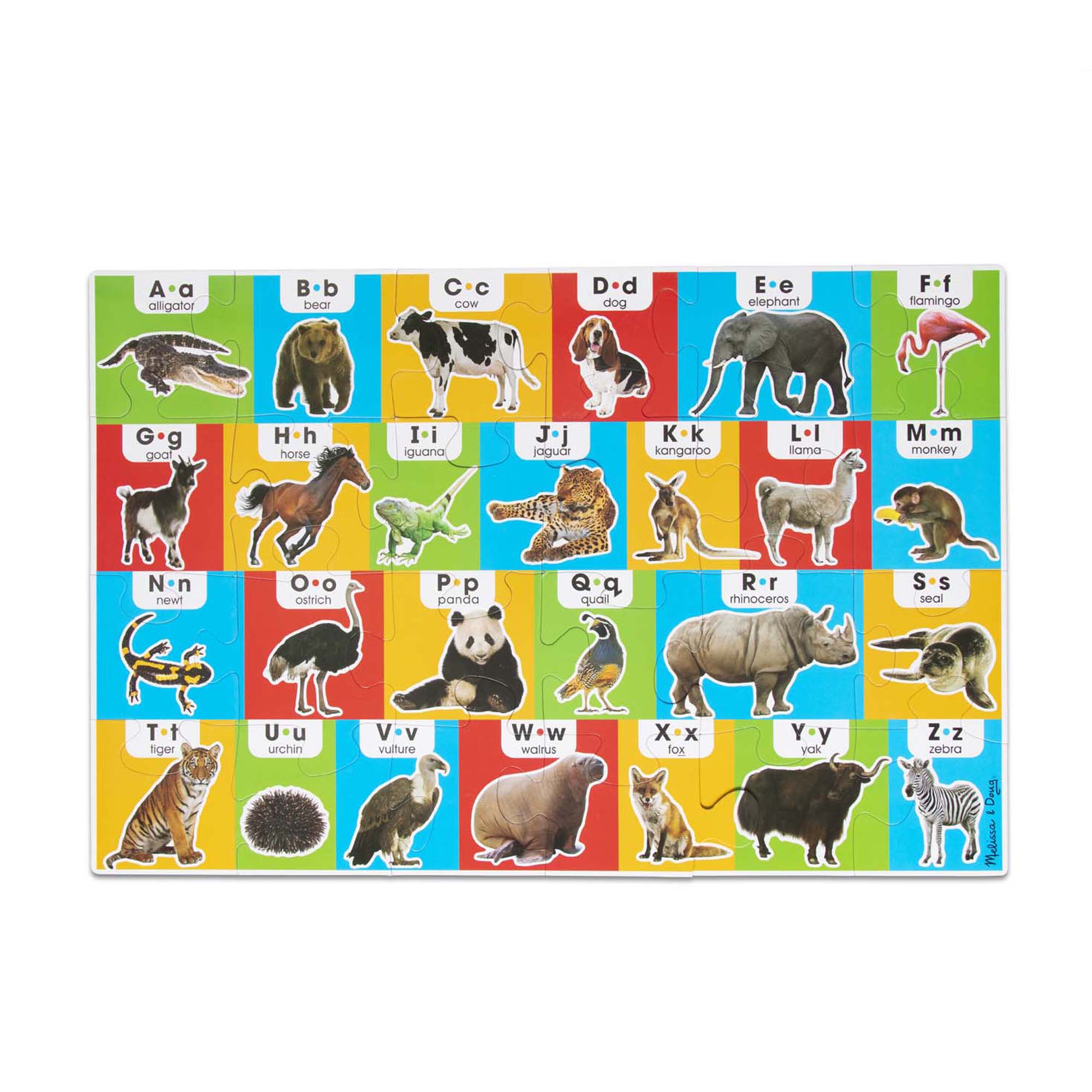 Puzzle Alfabeto y animales - 24 piezas