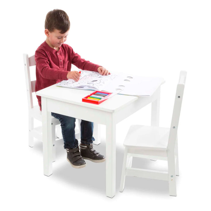 Mesa + 2 sillas - Blanca