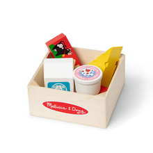 Caja de productos lácteos