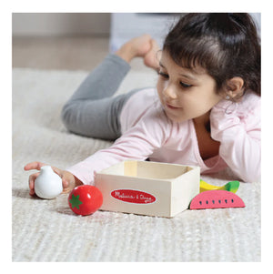 Caja de frutas y verduras de madera