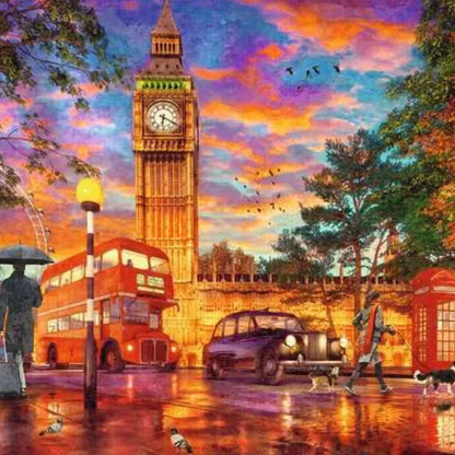 Puzzle Atardecer en Westminster Londres - 1000 piezas