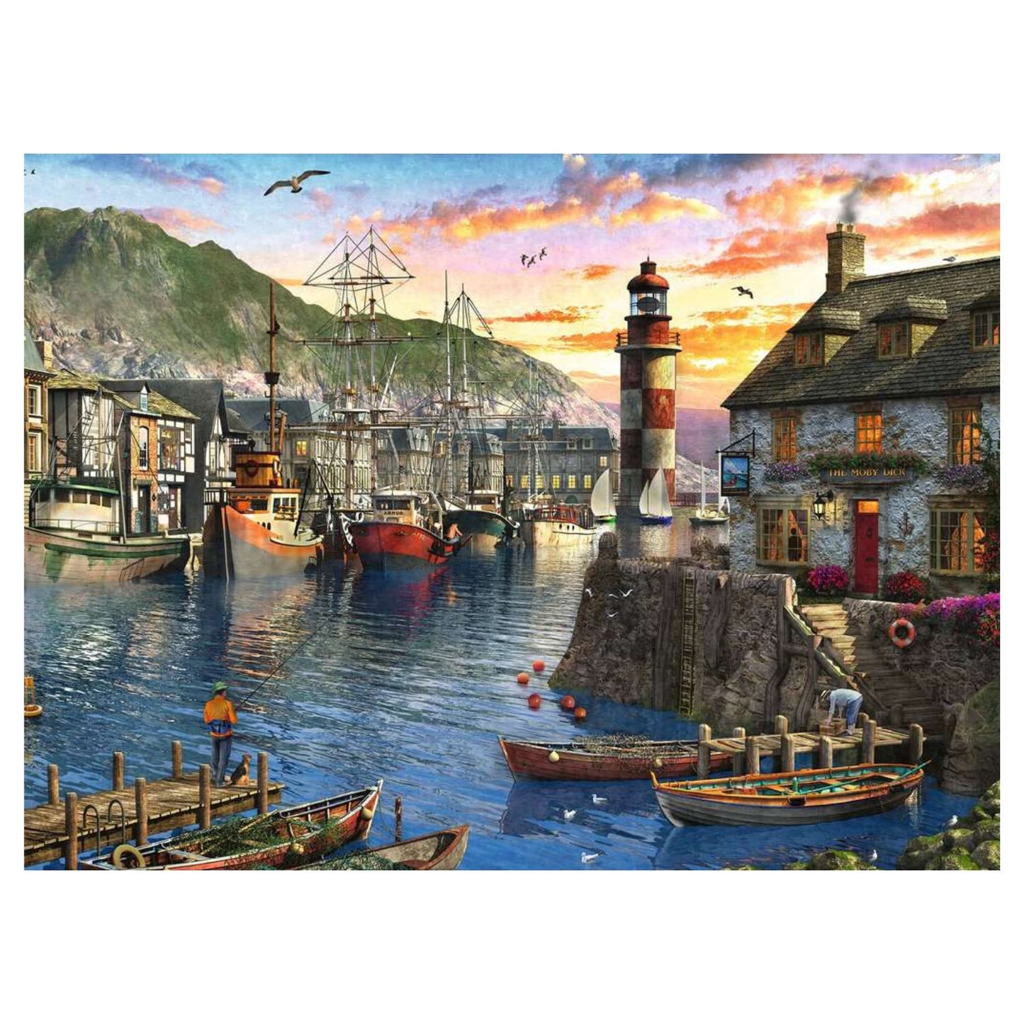 Puzzle Amanecer en el Puerto – 500 piezas