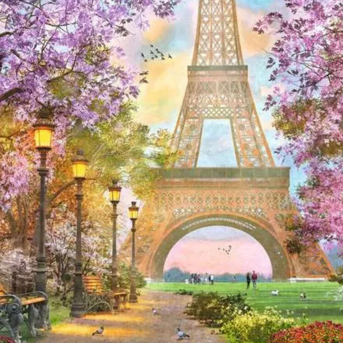 Puzzle Romance en París - 1500 piezas