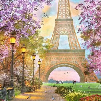 Puzzle Romance en París - 1500 piezas