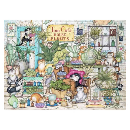 Puzzle Crazy Cats: Las Plantas de Tom Cat – 500 piezas